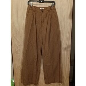 Madewell The Tall Harlow Wide-Leg SilhouettePant Color Brown Women's Size  4Tall